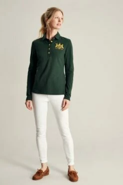 Green Long Sleeve Polo Shirt