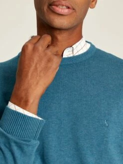 Blue Crew Neck Knitted Jumper -UK Clothing Sales 2024 606203s3