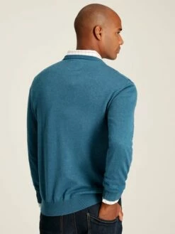 Blue Crew Neck Knitted Jumper -UK Clothing Sales 2024 606203s4