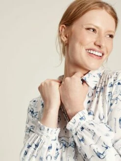 White Poplin Concealed Placket Shirt -UK Clothing Sales 2024 628925s4