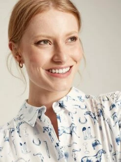 White Poplin Concealed Placket Shirt -UK Clothing Sales 2024 628925s5