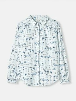 White Poplin Concealed Placket Shirt -UK Clothing Sales 2024 628925s6