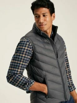 Garrett Grey Padded Shower Resistant Gilet -UK Clothing Sales 2024 630471s3