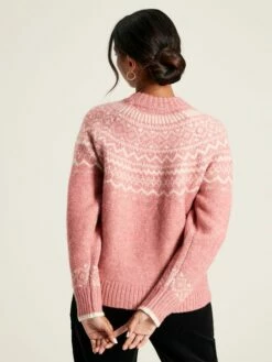 Pink Fair Isle Jumper -UK Clothing Sales 2024 643 593s3
