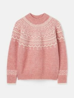 Pink Fair Isle Jumper -UK Clothing Sales 2024 643 593s9