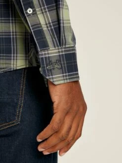 Green Long Sleeve Classic Fit Poplin Shirt -UK Clothing Sales 2024 645869s4