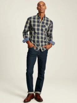 Green Long Sleeve Classic Fit Poplin Shirt -UK Clothing Sales 2024 645869s5