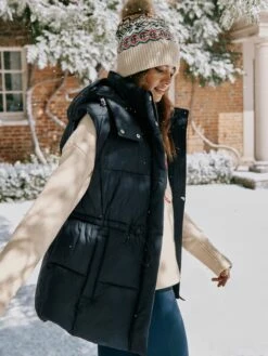 Navy Showerproof Padded Gilet