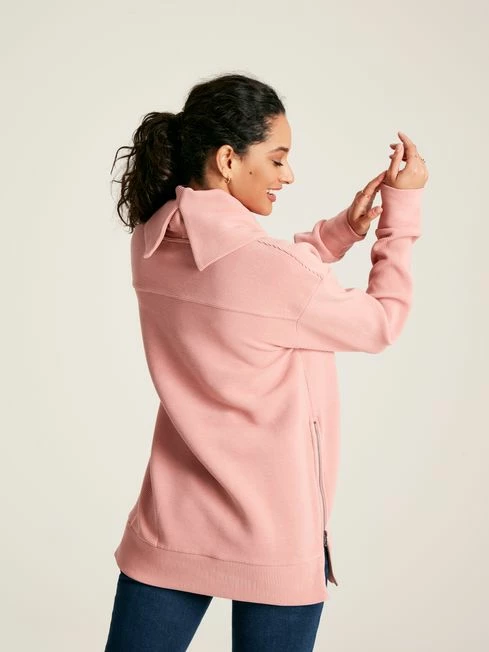 Pink Ottoman Cowl Neck Sweatshirt 4 Pink Ottoman Cowl Neck Sweatshirt - Image 2