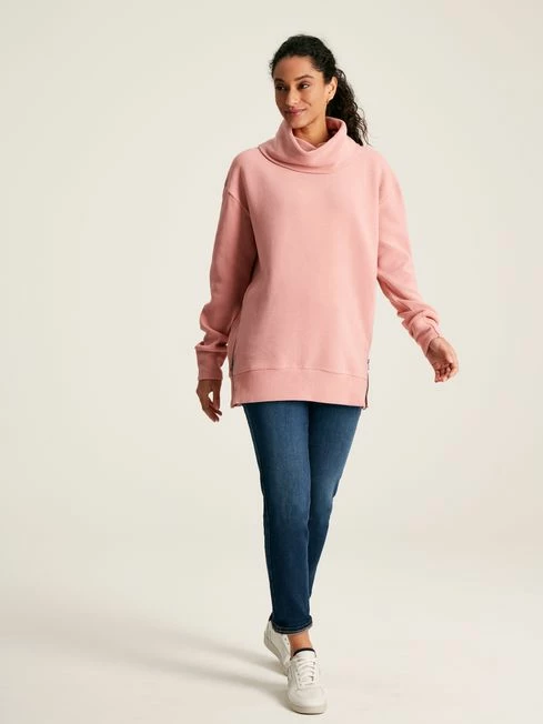 Pink Ottoman Cowl Neck Sweatshirt 5 Pink Ottoman Cowl Neck Sweatshirt - Image 3