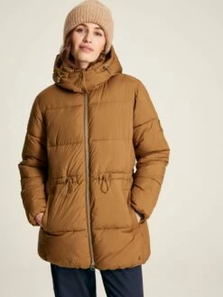Rust Brown Showerproof Padded Coat -UK Clothing Sales 2024 691 646s3