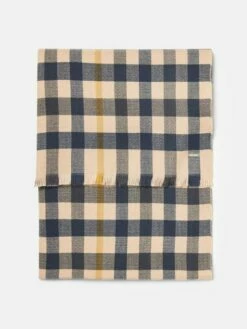 Natural Check Checked Brushed Scarf -UK Clothing Sales 2024 696955s4