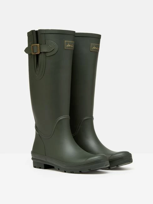 Green Tall Plain Wellies 4 Green Tall Plain Wellies - Image 2
