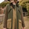 Brown/Khaki Showerproof Quilted Wax Jacket -UK Clothing Sales 2024 718273s