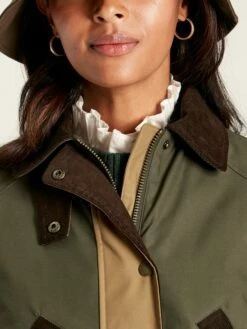 Brown/Khaki Showerproof Quilted Wax Jacket -UK Clothing Sales 2024 718273s4