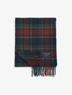 Red/Navy Wool Scarf