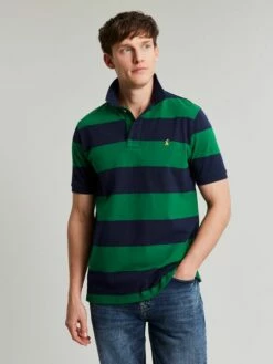 Navy/Green Polo Shirt