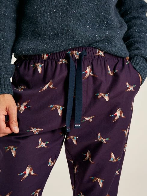Purple Mallards Printed Pyjama Bottoms 6 Purple Mallards Printed Pyjama Bottoms - Image 4