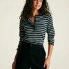 Navy Striped Top With Frilled Detailing -UK Clothing Sales 2024 784191s