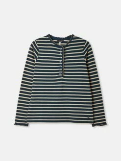 Navy Striped Top With Frilled Detailing 13 Navy Striped Top With Frilled Detailing -UK Clothing Sales 2024 784191s6