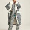 Navy Stripe Dressing Gown -UK Clothing Sales 2024 811417s