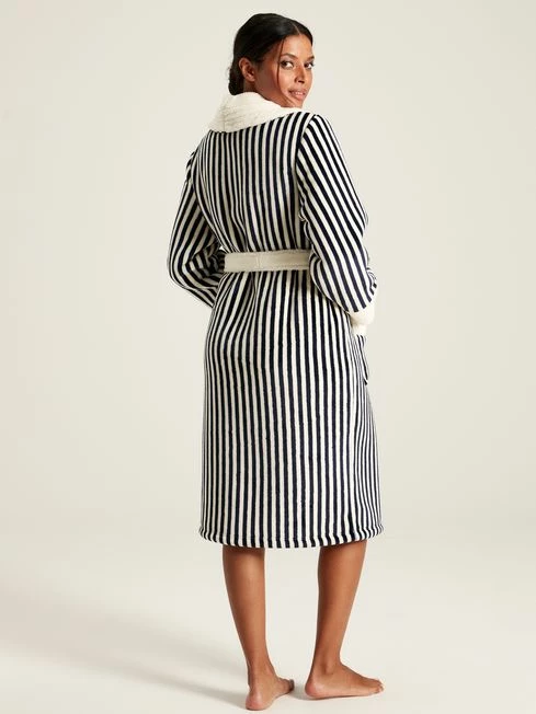 Navy Stripe Dressing Gown 4 Navy Stripe Dressing Gown - Image 2