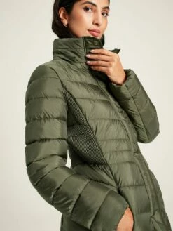 Khaki Green Showerproof Long Padded Coat 13 Khaki Green Showerproof Long Padded Coat -UK Clothing Sales 2024 820034s5