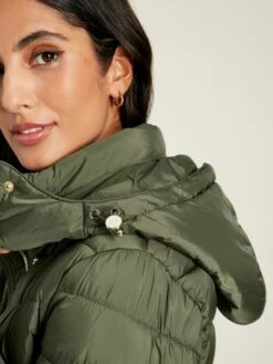 Khaki Green Showerproof Long Padded Coat 14 Khaki Green Showerproof Long Padded Coat -UK Clothing Sales 2024 820034s6
