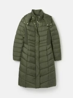 Khaki Green Showerproof Long Padded Coat 15 Khaki Green Showerproof Long Padded Coat -UK Clothing Sales 2024 820034s7