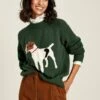 Dark Green Intarsia Knit Jumper -UK Clothing Sales 2024 824 520s