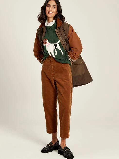 Dark Green Intarsia Knit Jumper 5 Dark Green Intarsia Knit Jumper - Image 3