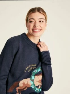 Navy Intarsia Christmas Jumper -UK Clothing Sales 2024 831435s4