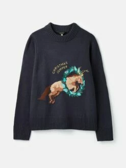 Navy Intarsia Christmas Jumper -UK Clothing Sales 2024 831435s6