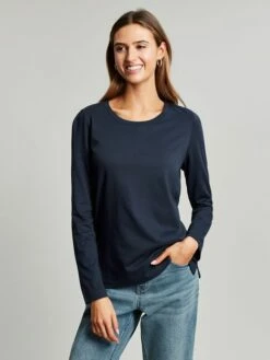 Blue Crew Long Sleeve Top
