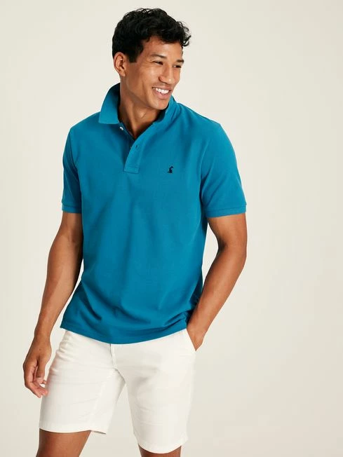 Turquoise Classic Fit Polo Shirt 4 Turquoise Classic Fit Polo Shirt - Image 2