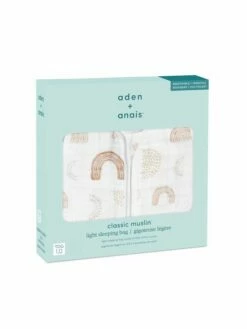 Aden+anais Yellow Keep Rising 1.0 Tog Cotton Muslin Sleeping Bag