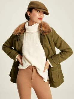 Green Tweed Jacket With Removable Gilet -UK Clothing Sales 2024 956 845s4