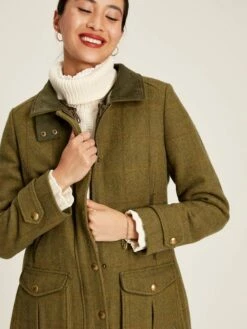 Green Tweed Jacket With Removable Gilet -UK Clothing Sales 2024 956 845s6