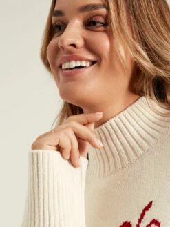 Cream Intarsia Ski Jumper -UK Clothing Sales 2024 960988s5