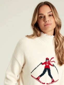 Cream Intarsia Ski Jumper -UK Clothing Sales 2024 960988s6