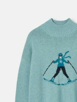 Light Blue Intarsia Ski Jumper -UK Clothing Sales 2024 963950s5