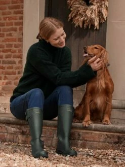 Dark Green Bouclé Knit Jumper -UK Clothing Sales 2024 969 417s5