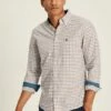 Blue/Brown Classic Fit Shirt -UK Clothing Sales 2024 975786s