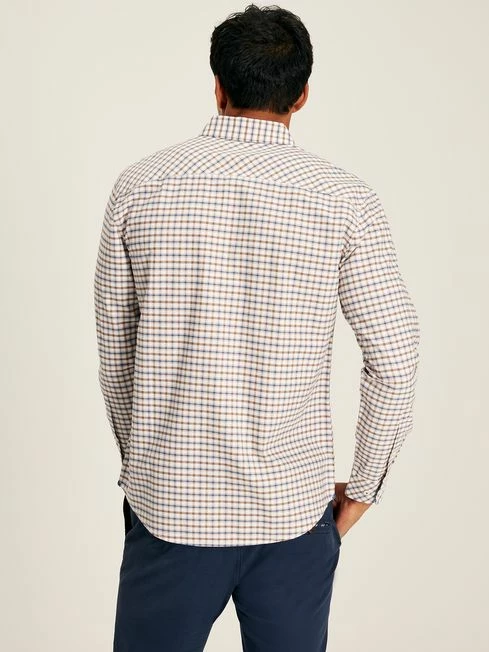 Blue/Brown Classic Fit Shirt 4 Blue/Brown Classic Fit Shirt - Image 2