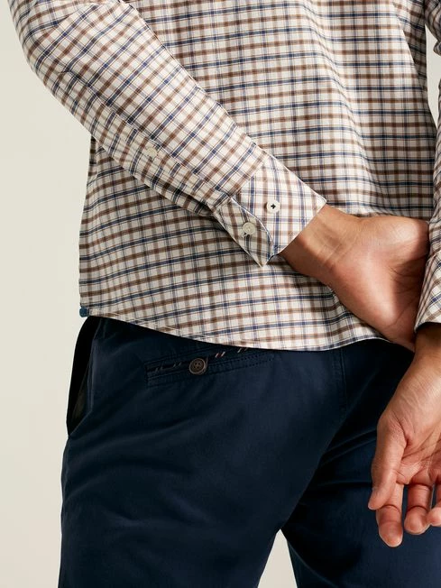 Blue/Brown Classic Fit Shirt 7 Blue/Brown Classic Fit Shirt - Image 5