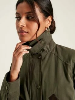 Dark Green Showerproof Quilted Wax Jacket -UK Clothing Sales 2024 991527s4