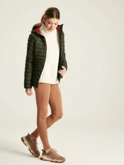 Green Showerproof Packable Padded Jacket -UK Clothing Sales 2024 996727s4