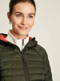 Green Showerproof Packable Padded Jacket -UK Clothing Sales 2024 996727s6