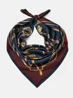 Blue Silk Square Scarf 11 Blue Silk Square Scarf -UK Clothing Sales 2024 C09661s4