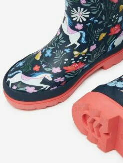 Navy Blue Printed Wellies 11 Navy Blue Printed Wellies -UK Clothing Sales 2024 C22246s4